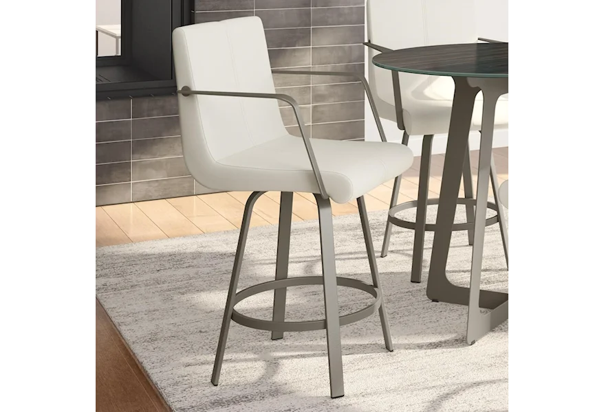 Urban 26" Edward Swivel Counter Stool by Amisco at Esprit Decor Home Furnishings